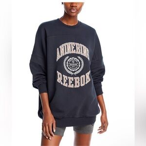 Anine Bing x Reebok Oversized Varsity Sweatshirt